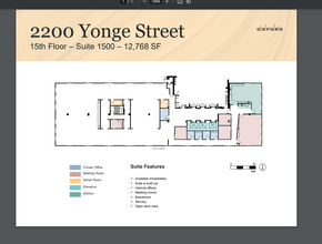 2200 Yonge St, Toronto, ON for rent Floor Plan- Image 1 of 1