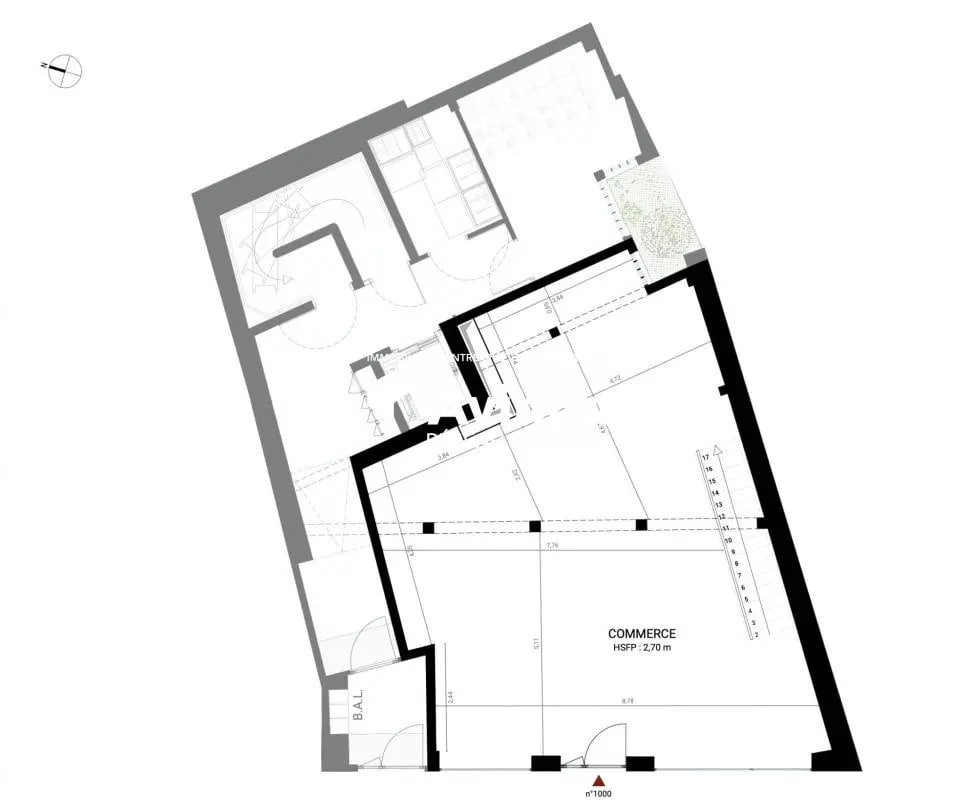 Office in Paris to rent Floor Plan- Image 1 of 3