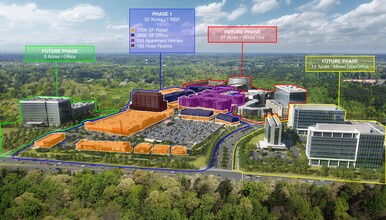 1 Fenton Main St, Cary, NC - aerial  map view