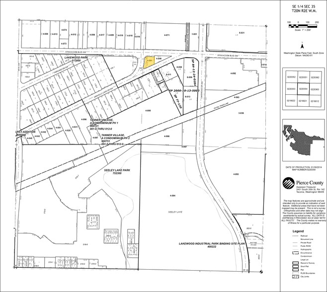 5408 Steilacoom Blvd SW, Lakewood, WA for sale - Plat Map - Image 3 of 3