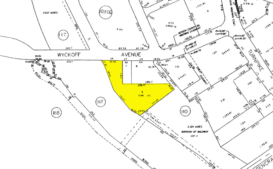 24 Wyckoff Ave, Waldwick, NJ for sale - Plat Map - Image 2 of 9