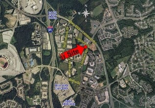 9600 Lottsford Rd, Landover, MD - aerial  map view