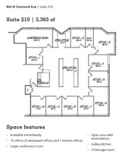 804 W Diamond Ave, Gaithersburg, MD for rent Floor Plan- Image 1 of 7