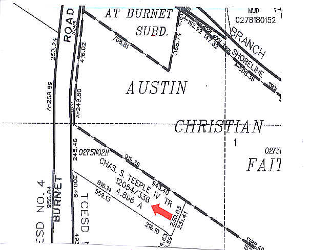 Burnet Rd, Austin, TX for sale - Plat Map - Image 2 of 2