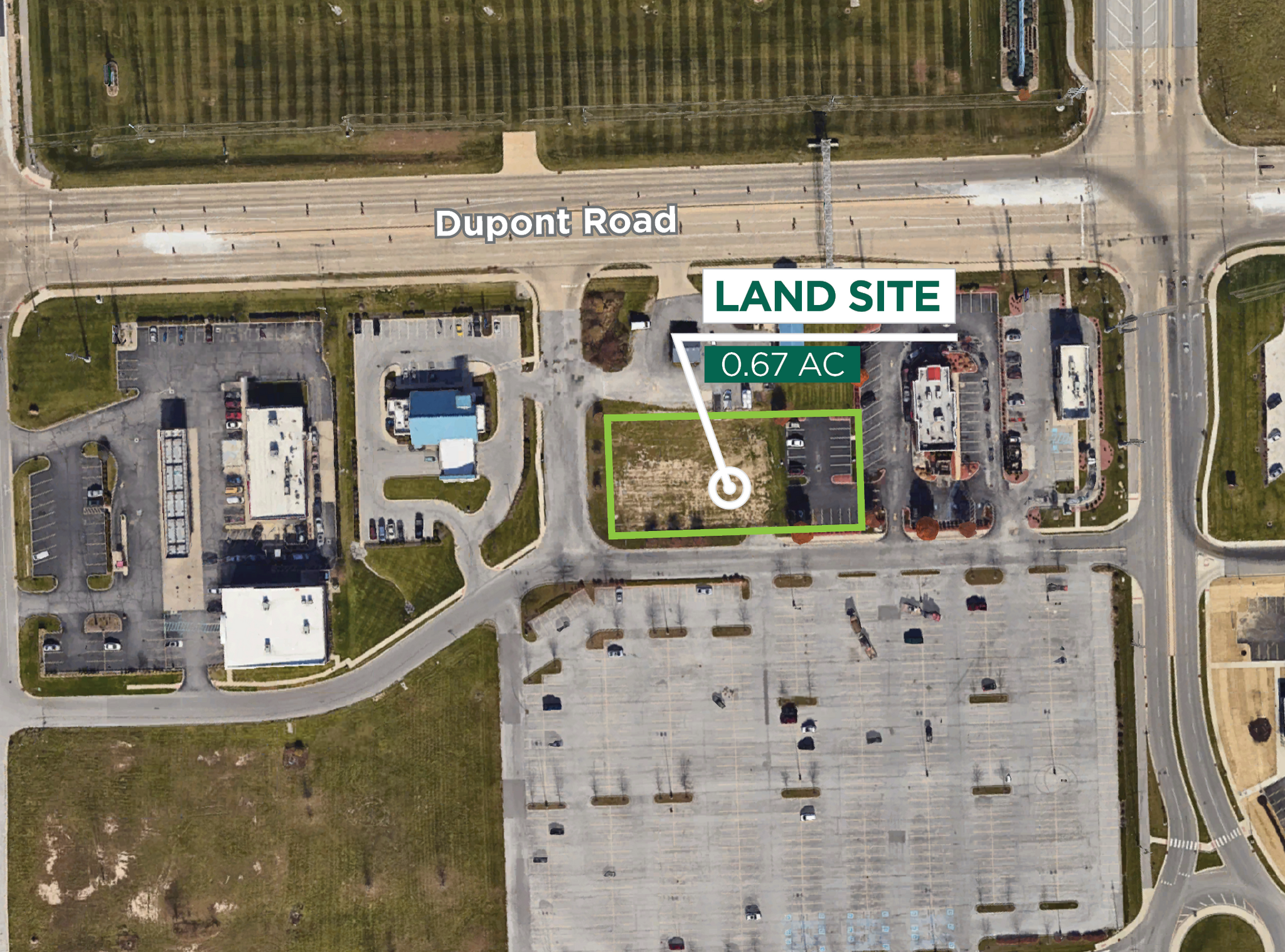 3800 E Dupont Rd, Fort Wayne, IN for sale Aerial- Image 1 of 3