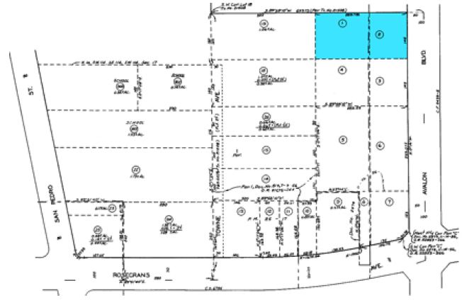 14101 S Avalon Blvd, Los Angeles, CA for rent - Plat Map - Image 2 of 2