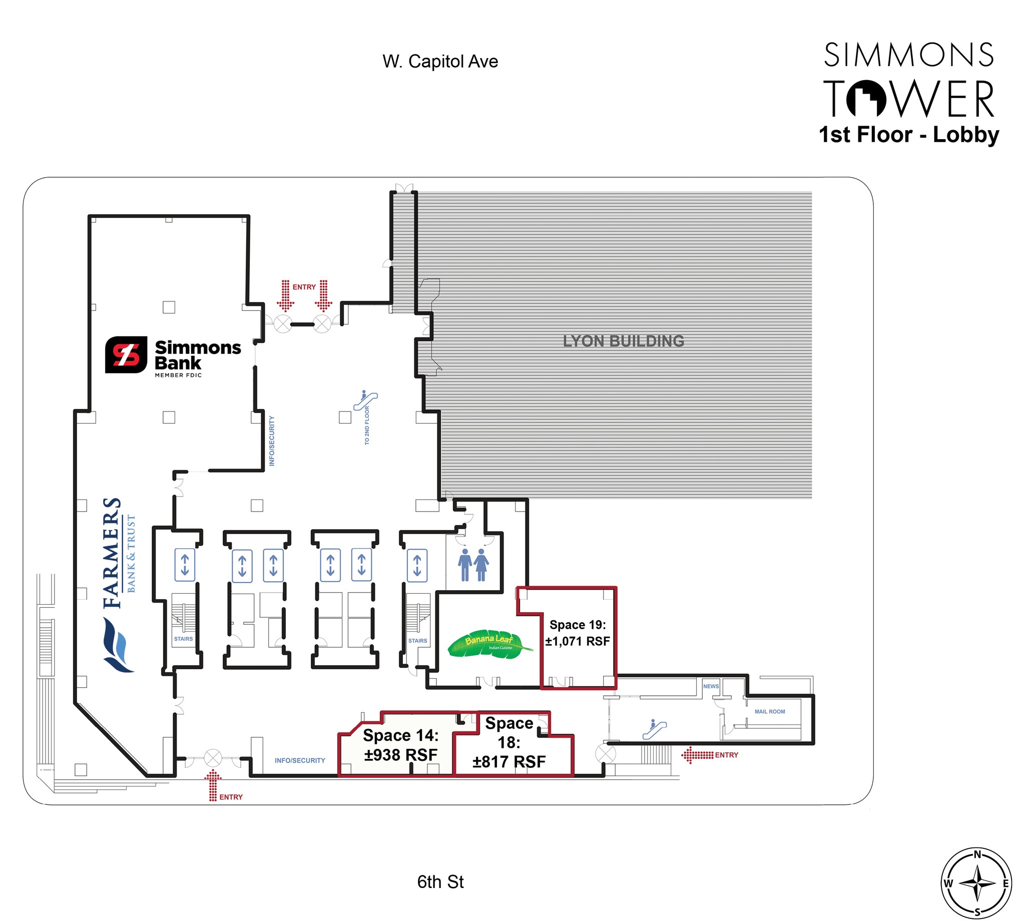 425 W Capitol Ave, Little Rock, AR to rent Floor Plan- Image 1 of 6