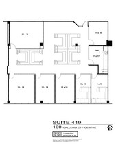 100 Galleria Officentre, Southfield, MI for sale Floor Plan- Image 1 of 2