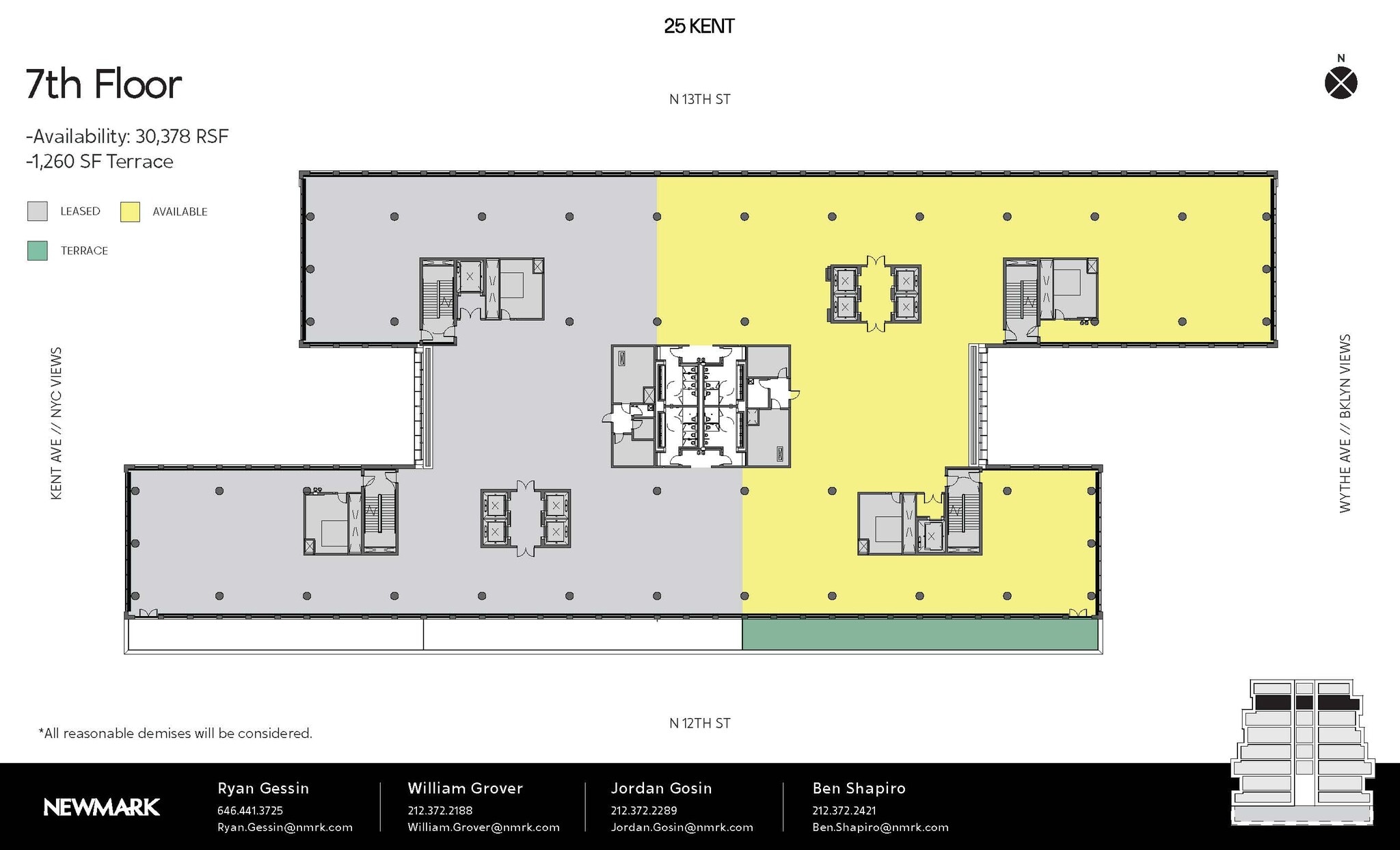 25 Kent Ave, Brooklyn, NY to rent Floor Plan- Image 1 of 1
