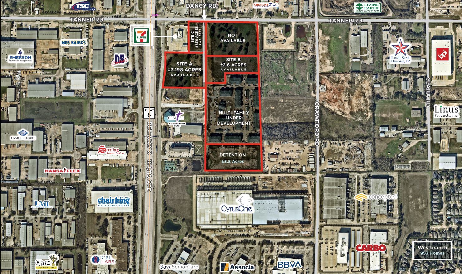 Beltway 8 & Tanner Rd, Houston 77041 7.158 Acres Beltway 8 & Tanner