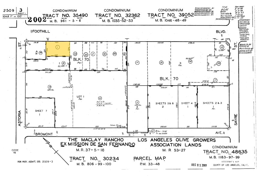 13920 Foothill Blvd, Sylmar, CA for sale - Plat Map - Image 1 of 1