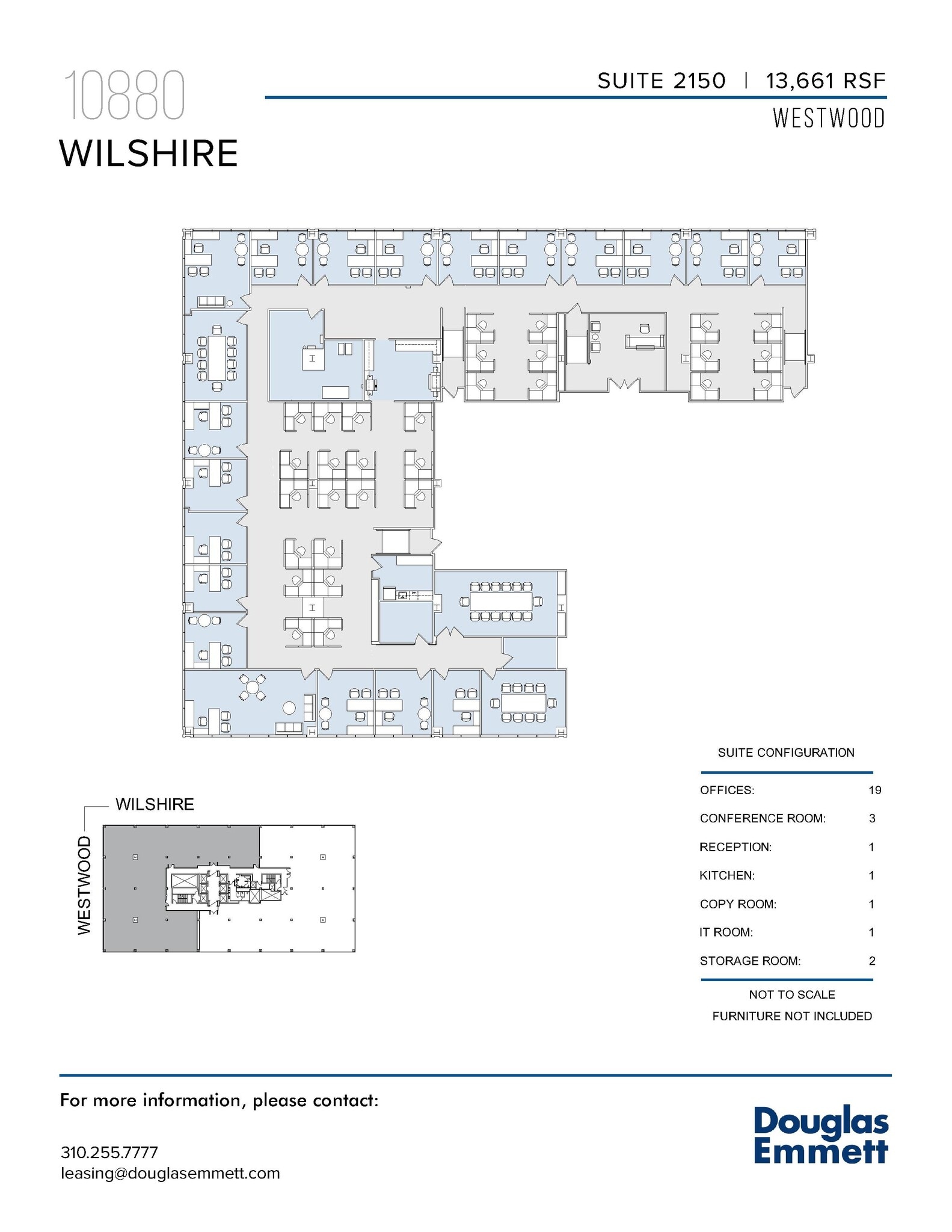 10880 Wilshire Blvd, Los Angeles, CA to rent Floor Plan- Image 1 of 1