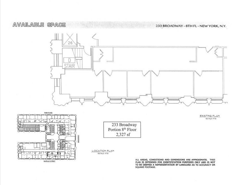 233 Broadway, New York, NY to rent Floor Plan- Image 1 of 1