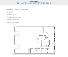 2501-2519 Gravel Dr, Fort Worth, TX to rent Floor Plan- Image 1 of 1