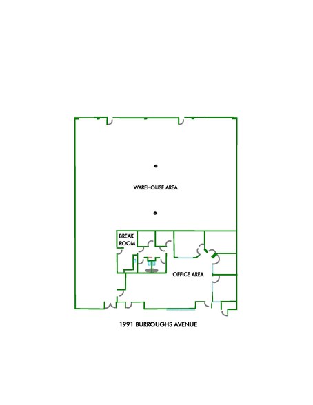 1989-1997 Burroughs Ave, San Leandro, CA for rent - Floor Plan - Image 3 of 5