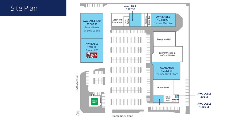 5043-5045 N 35th Ave, Phoenix, AZ for rent - Site Plan - Image 2 of 2