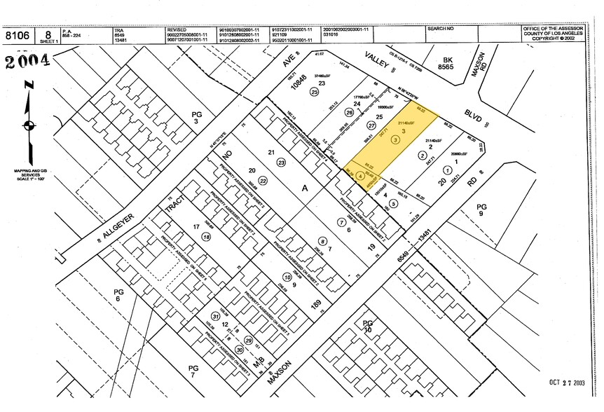 12138 Valley Blvd, El Monte, CA for sale - Plat Map - Image 2 of 4