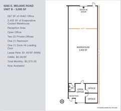 6285 S Mojave Rd, Las Vegas, NV for rent Floor Plan- Image 1 of 1