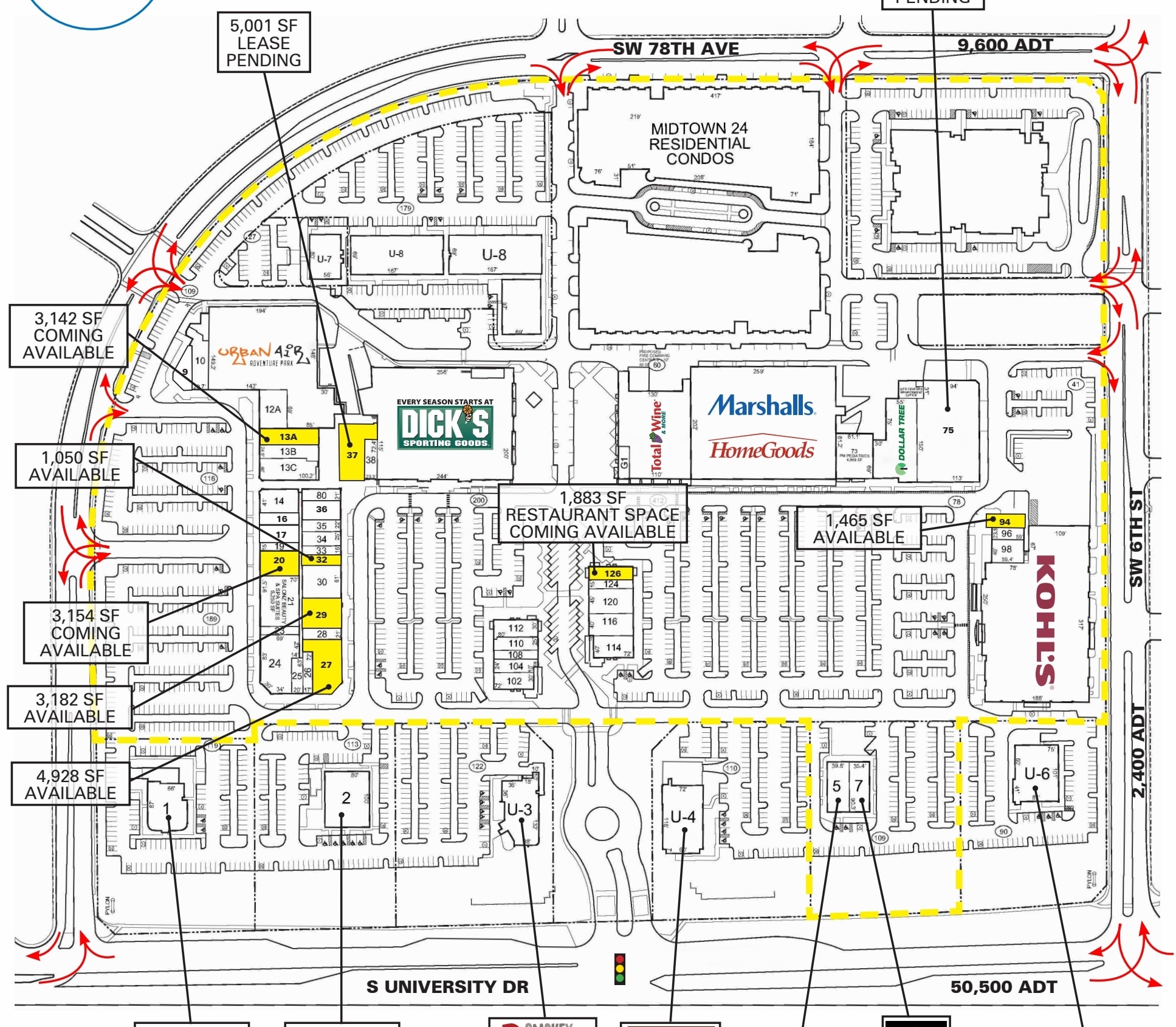 801 S University Dr, Plantation, FL to rent Site Plan- Image 1 of 1