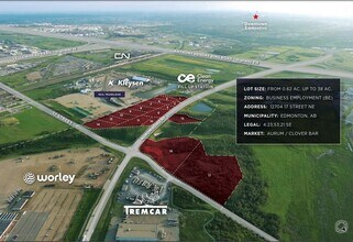 12704 NE 17 St NE, Edmonton, AB - AERIAL  map view - Image1