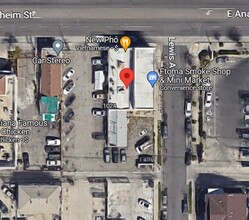 1036-1038 E Anaheim St, Long Beach, CA - aerial  map view