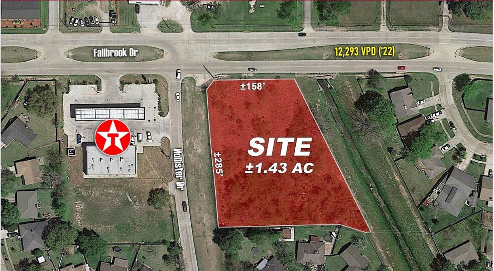 SEC of Fallbrook & Hollister, Houston, TX for sale - Building Photo - Image 1 of 2