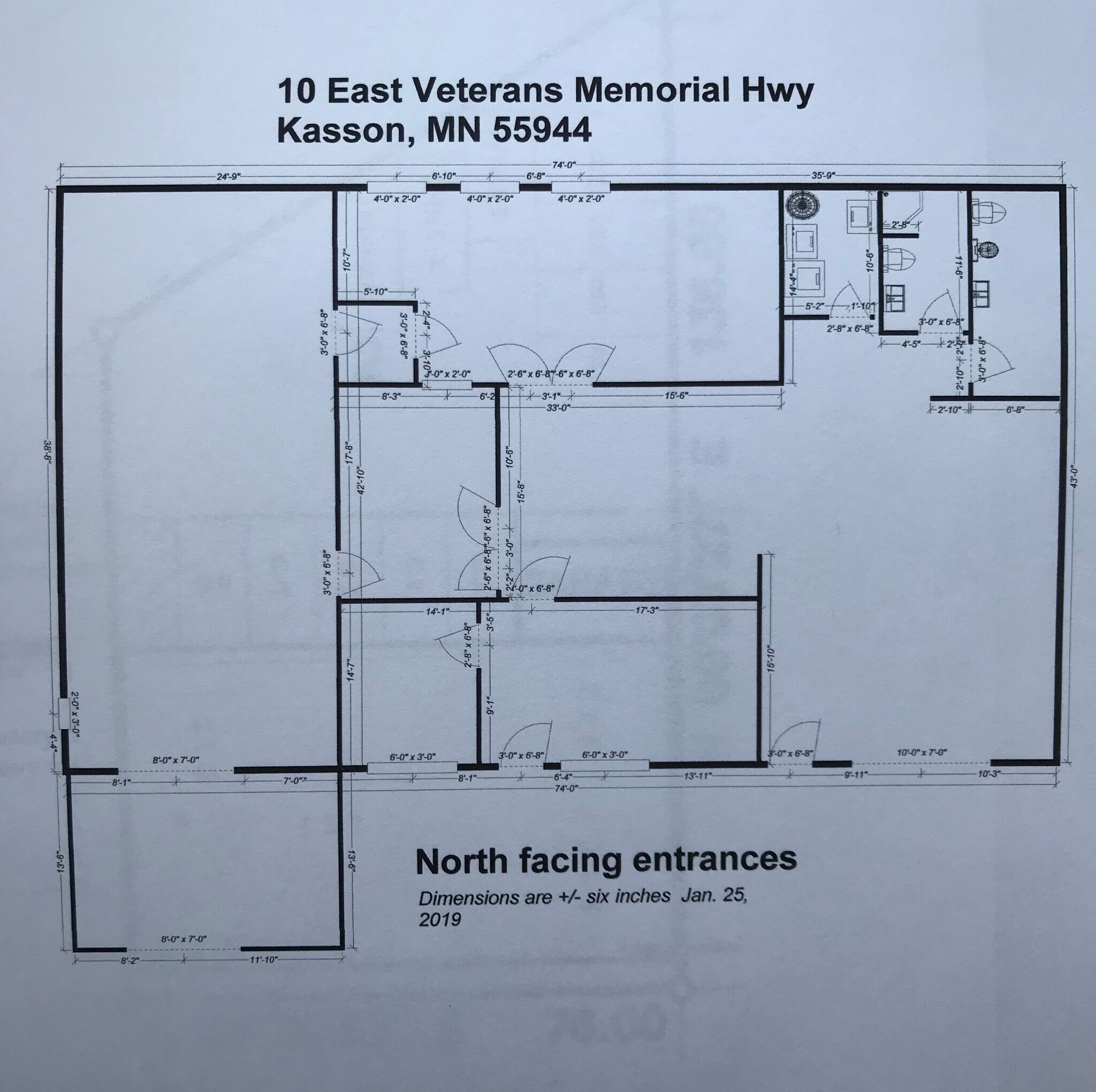 10 E Veterans Memorial Hwy, Kasson, MN to rent Floor Plan- Image 1 of 1
