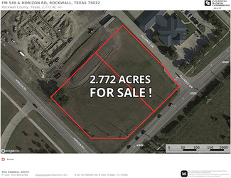 More details for 0 FM 549 & HORIZON ROAD, Rockwall, TX - Land for Sale