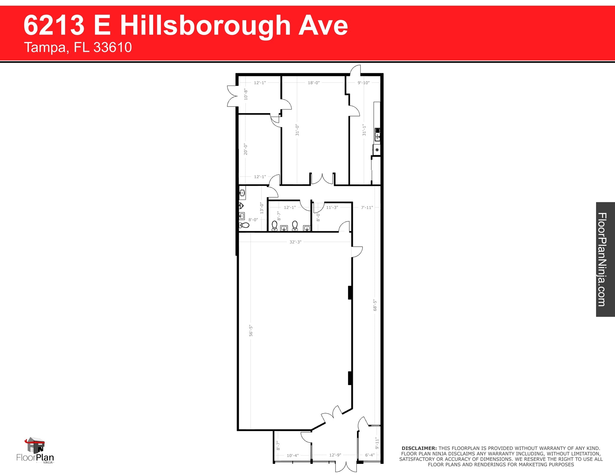 6201-6217 E Hillsborough Ave, Tampa, FL to rent Site Plan- Image 1 of 1
