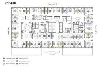 999 Peachtree St NE, Atlanta, GA for rent Floor Plan- Image 1 of 6