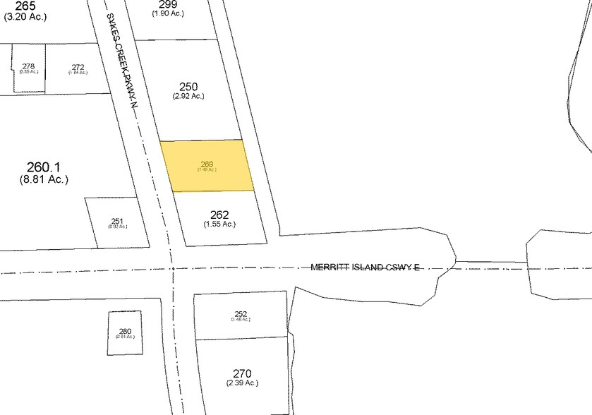 100 N Sykes Creek Pky, Merritt Island, FL for sale - Plat Map - Image 1 of 1