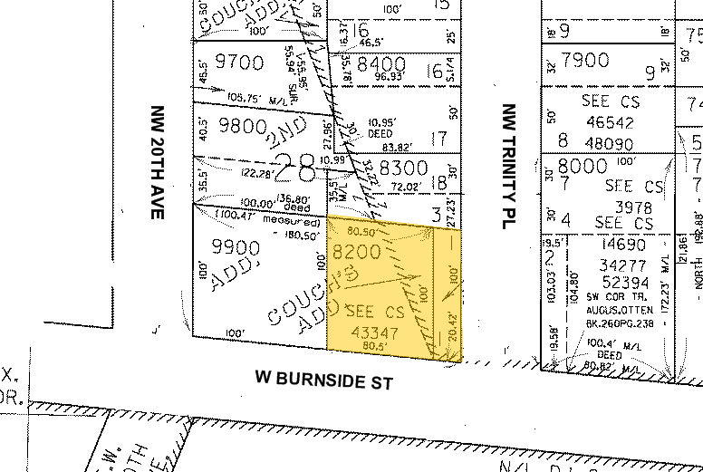 1951-1967 NW Burnside St, Portland, OR for rent - Plat Map - Image 2 of 5