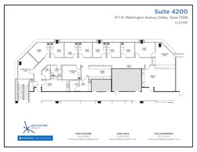 411 N Washington Ave, Dallas, TX for rent Floor Plan- Image 2 of 2