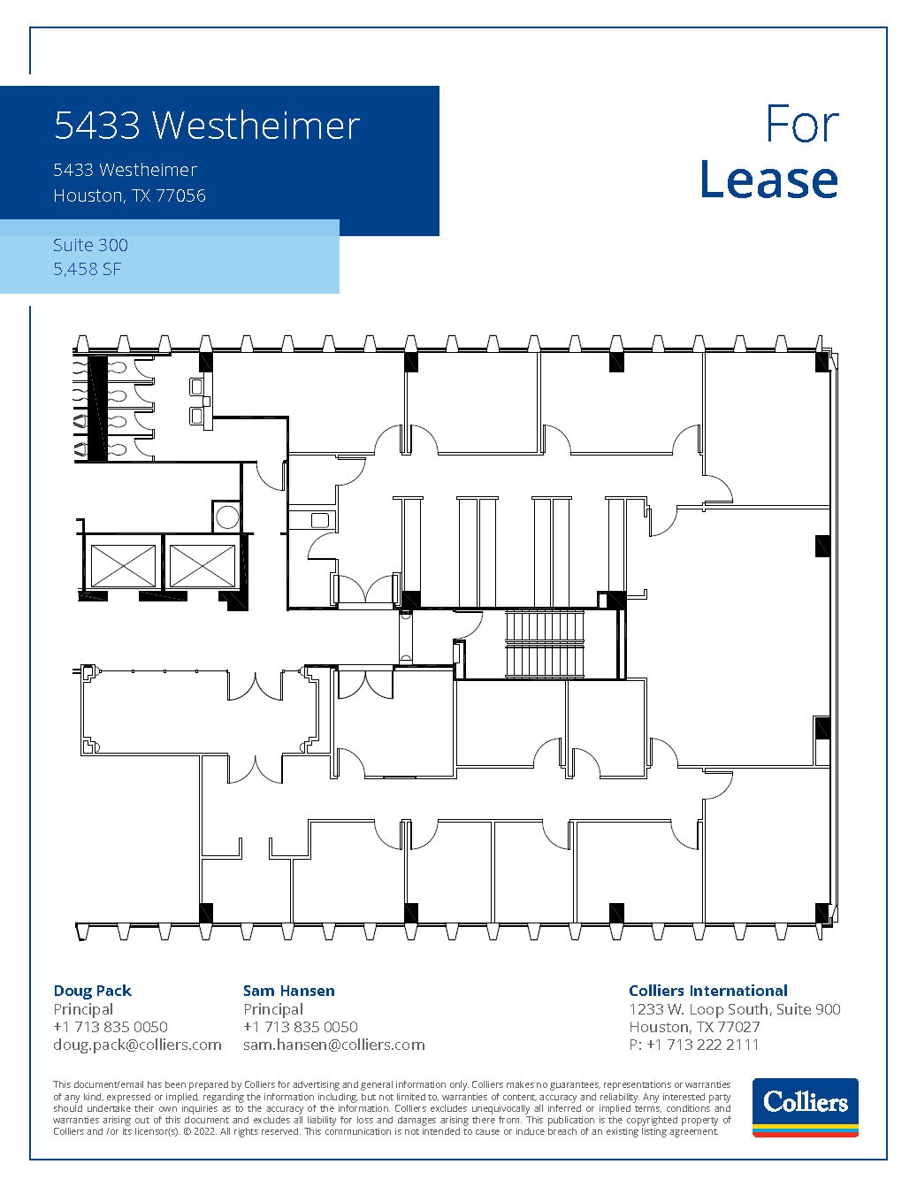 5433 Westheimer Rd, Houston, TX to rent Floor Plan- Image 1 of 1