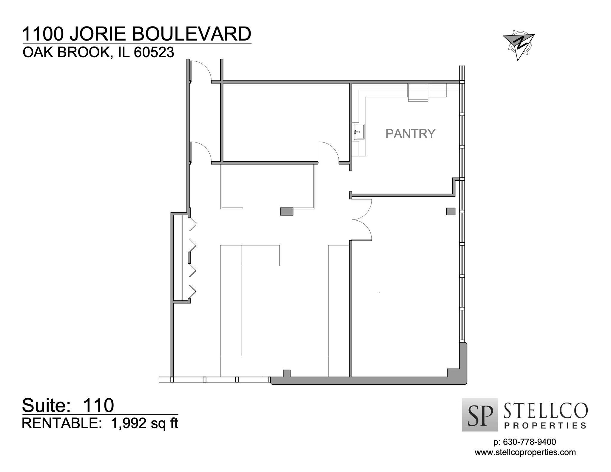 1100 Jorie Blvd, Oak Brook, IL for rent Floor Plan- Image 1 of 1