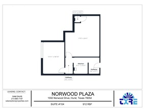 1550 Norwood Dr, Hurst, TX for rent Floor Plan- Image 1 of 1