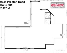 9741 Preston Rd, Frisco, TX for rent Floor Plan- Image 1 of 11