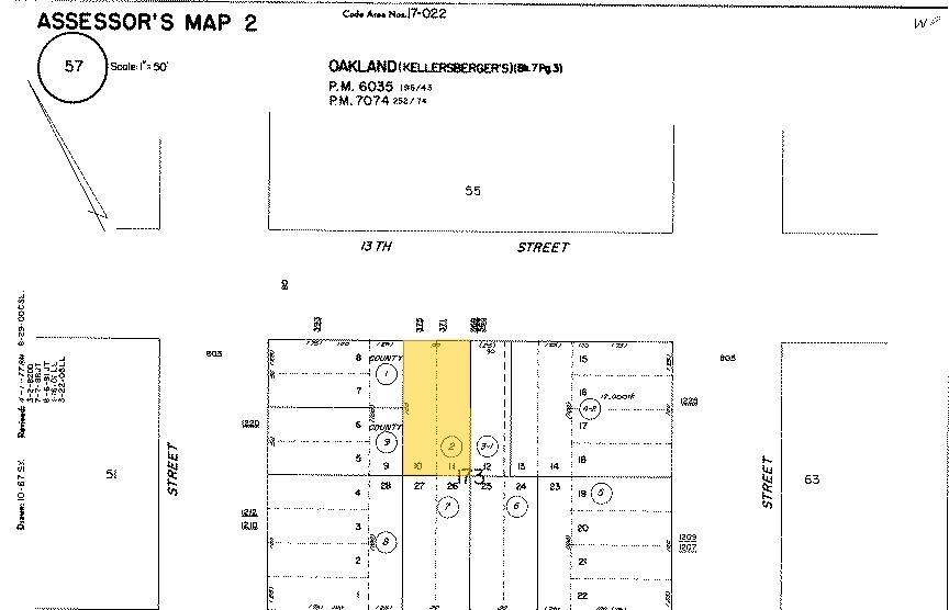 375 13th St, Oakland, CA for rent - Plat Map - Image 2 of 2