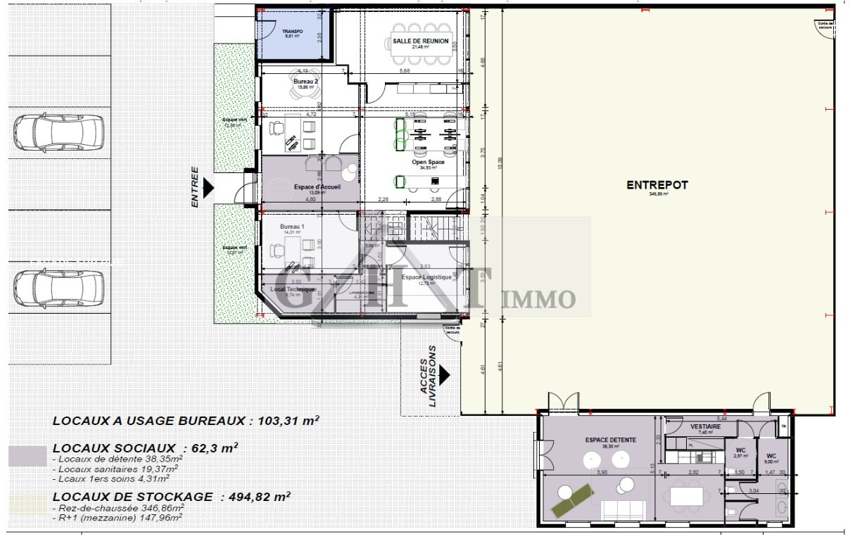 Industrial in Chilly-Mazarin to rent Floor Plan- Image 1 of 3