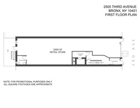 2505 3rd Ave, Bronx, NY for rent Site Plan- Image 1 of 1