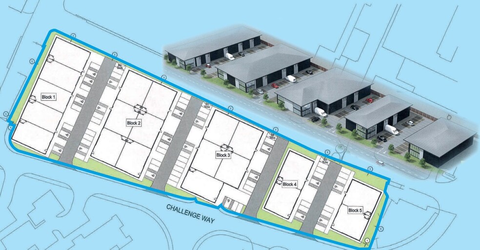 Challenge Way, Blackburn for rent - Site Plan - Image 2 of 2