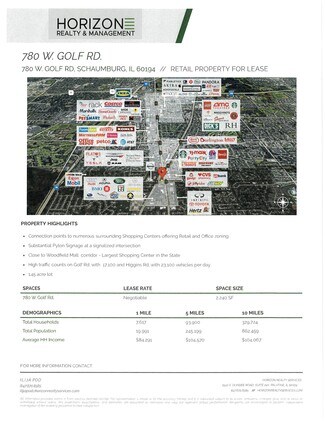 More details for 780 W Golf Rd, Schaumburg, IL - Retail for Rent