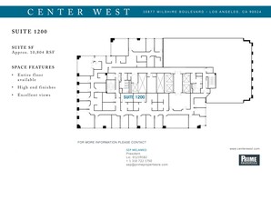 10877 Wilshire Blvd, Los Angeles, CA for rent Site Plan- Image 1 of 1