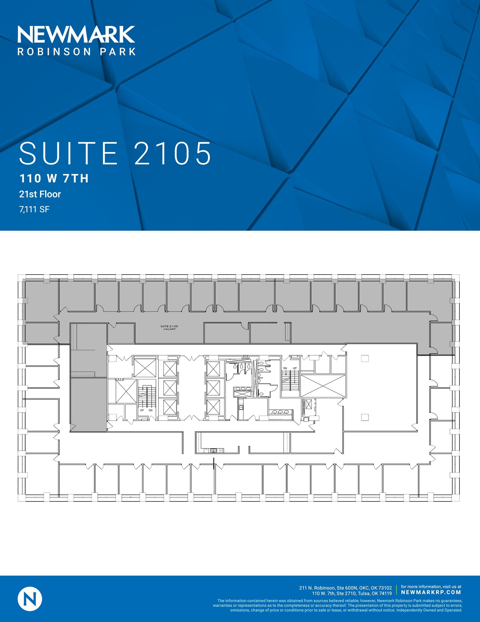 110 W 7th St S, Tulsa, OK to rent Site Plan- Image 1 of 1