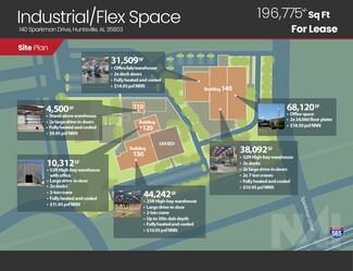 More details for 140 Sparkman Dr NW, Huntsville, AL - Multiple Space Uses for Rent