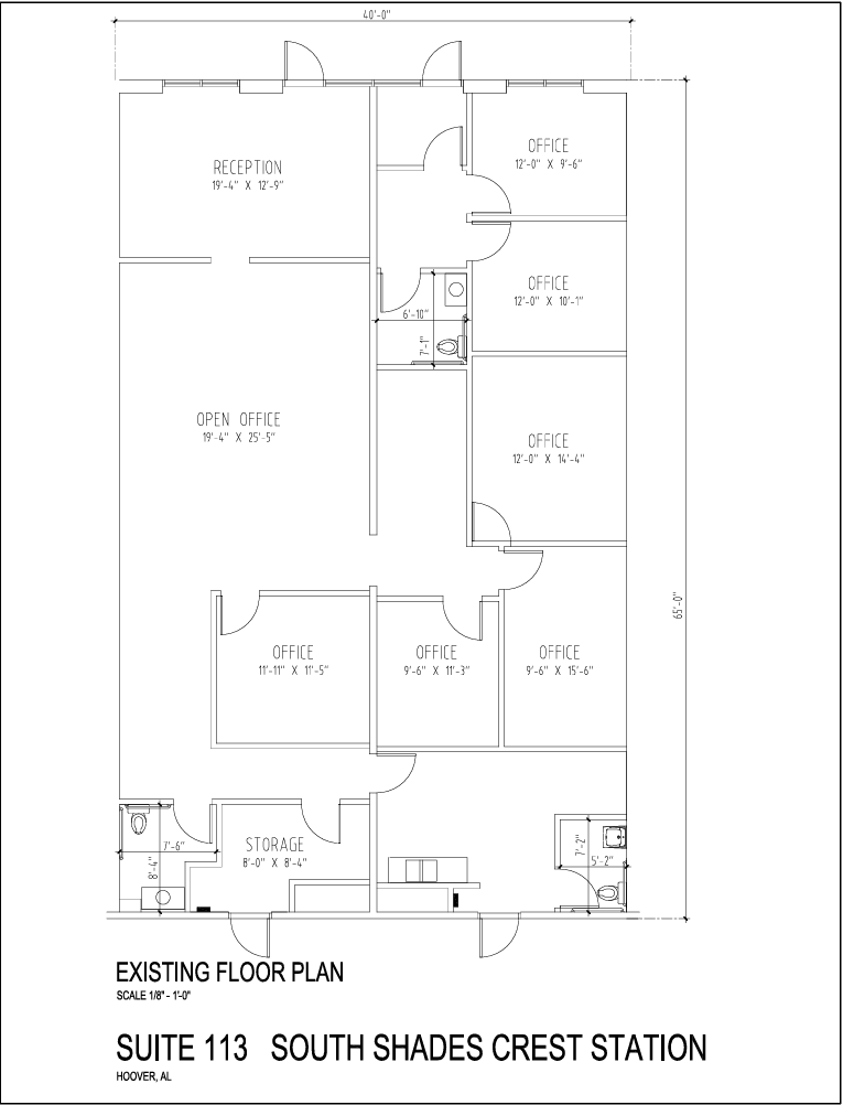 3421-3435 S Shades Crest Rd, Hoover, AL to rent Floor Plan- Image 1 of 2