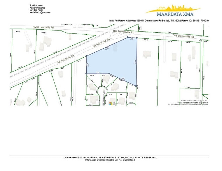 4950 Germantown Rd, Bartlett, TN for sale - Plat Map - Image 1 of 1