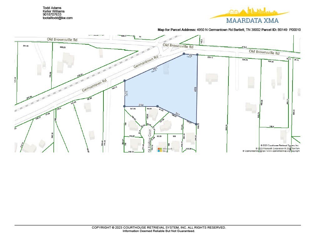 4950 Germantown Rd, Bartlett, TN for sale Plat Map- Image 1 of 1