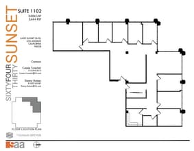6430 W Sunset Blvd, Los Angeles, CA to rent Floor Plan- Image 1 of 1