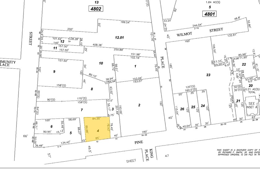 10 Pine St, Morristown, NJ for rent - Plat Map - Image 2 of 2